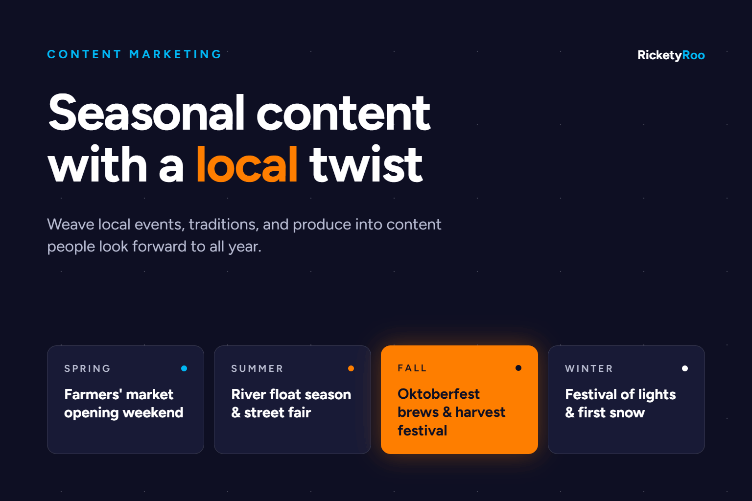 Local seasonal content