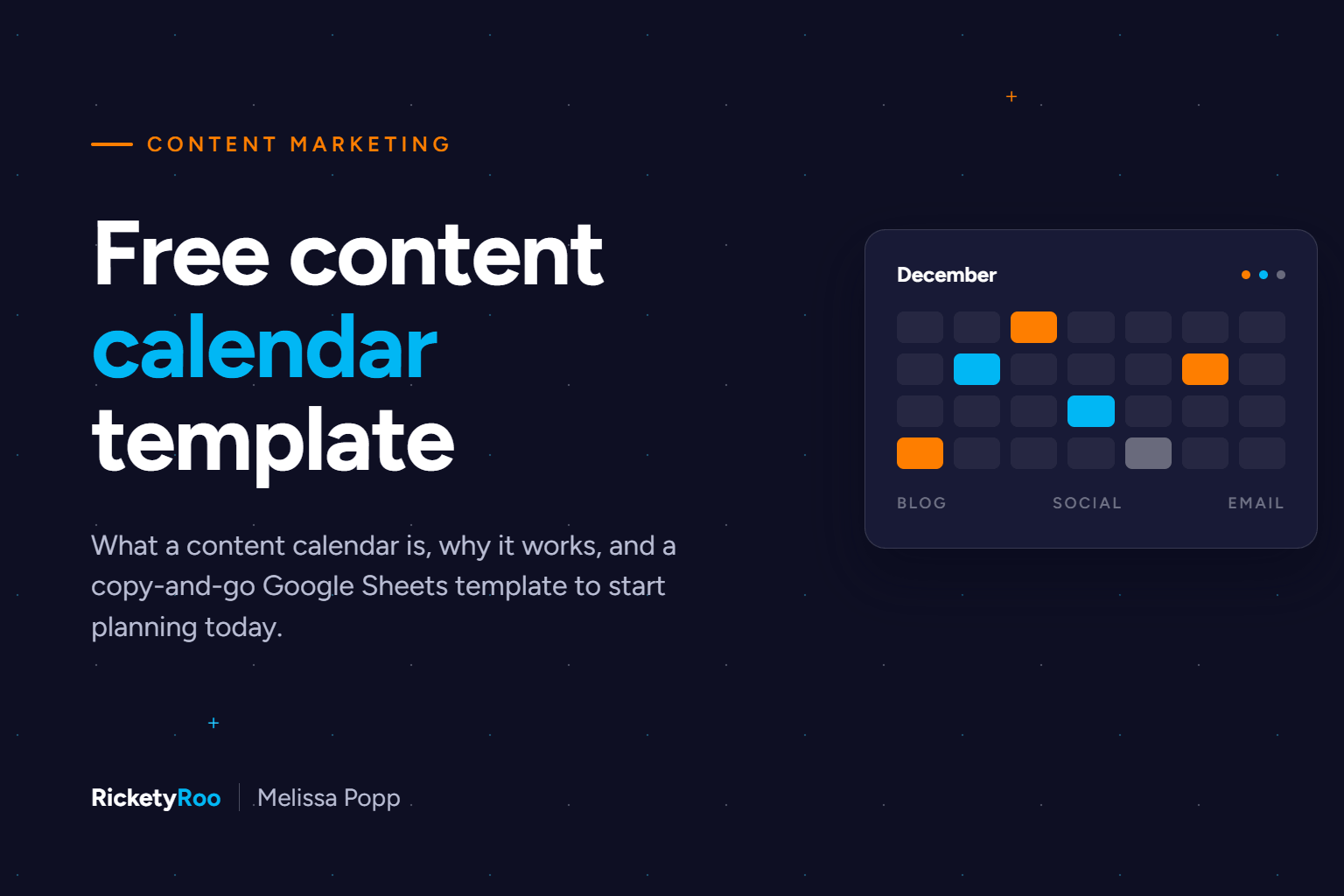 What is a content calendar