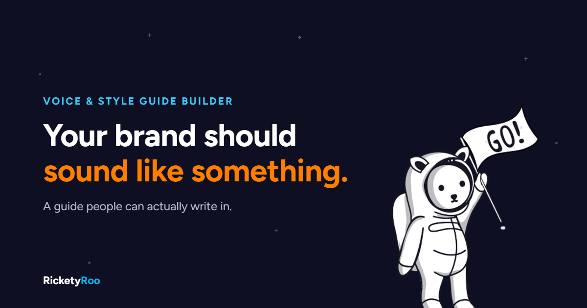 Voice style guide builder